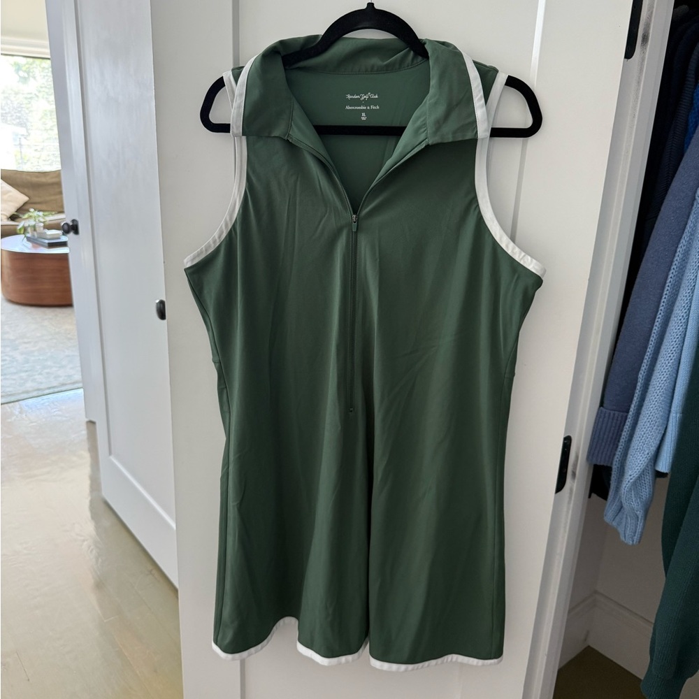 Abercrombie & Fitch x Random Golf Club Green Collared Dress